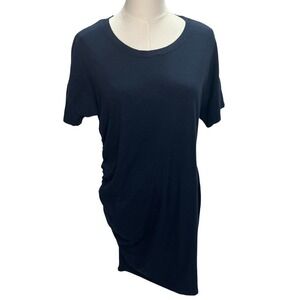 Sundry by‎ Anthropologie Dress Women's Size 2 Medium Blue Short Sleeve Ruched